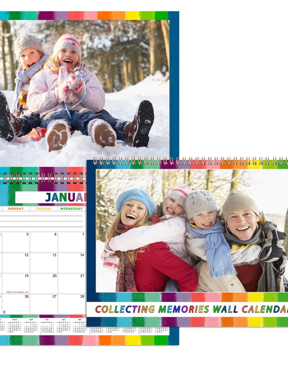 Personalized Custom 2027 Wall Calendar Spiral-bound - 12 Months. 11 x 8in.#15